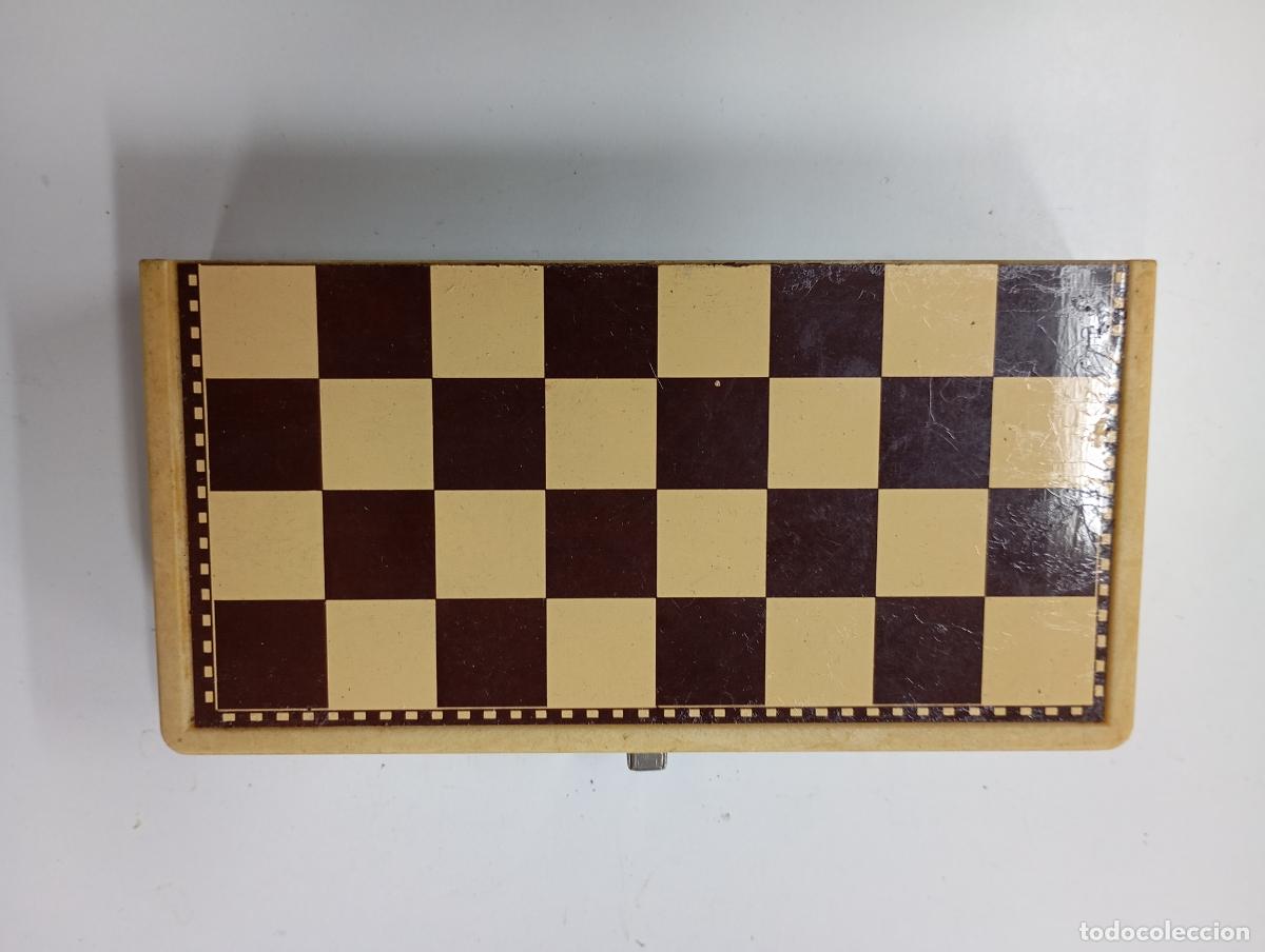 Juegos de mesa: PEQUE&Ntilde;A CAJA JUEGO DE AJEDREZ. PN07 - Foto 2