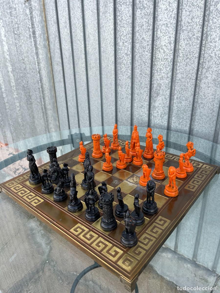 Juegos de mesa: ajedrez vintage bronce - Foto 2