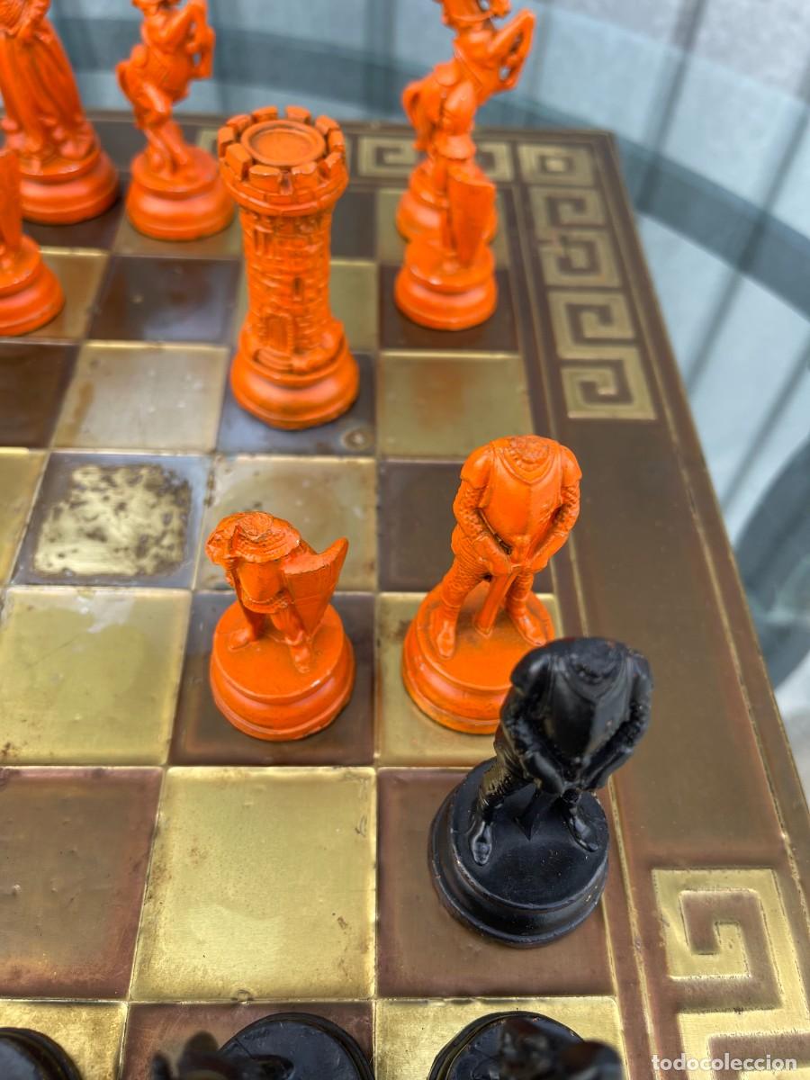 Juegos de mesa: ajedrez vintage bronce - Foto 7