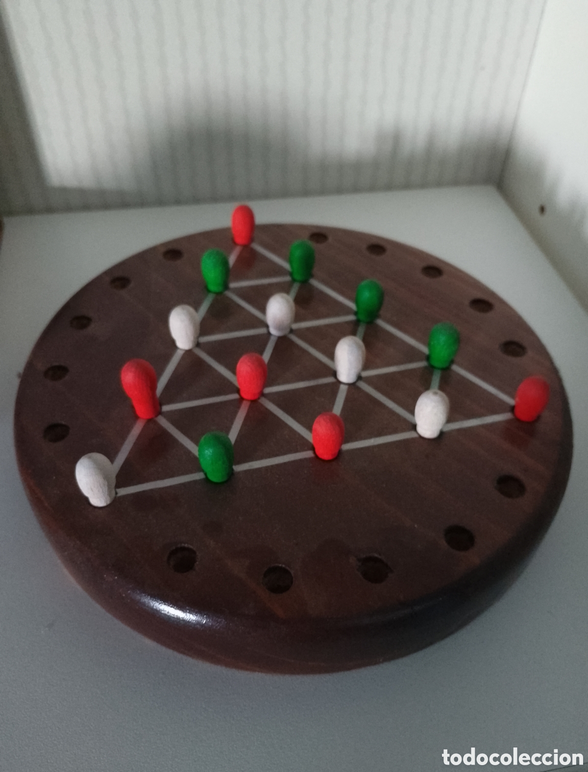 Juegos de mesa: Solitario Ingl&eacute;s o Triangular. Madera. - Foto 1