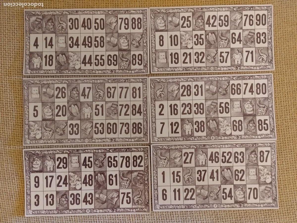 Juegos de mesa: Caja Loter&iacute;a antigua - Foto 6