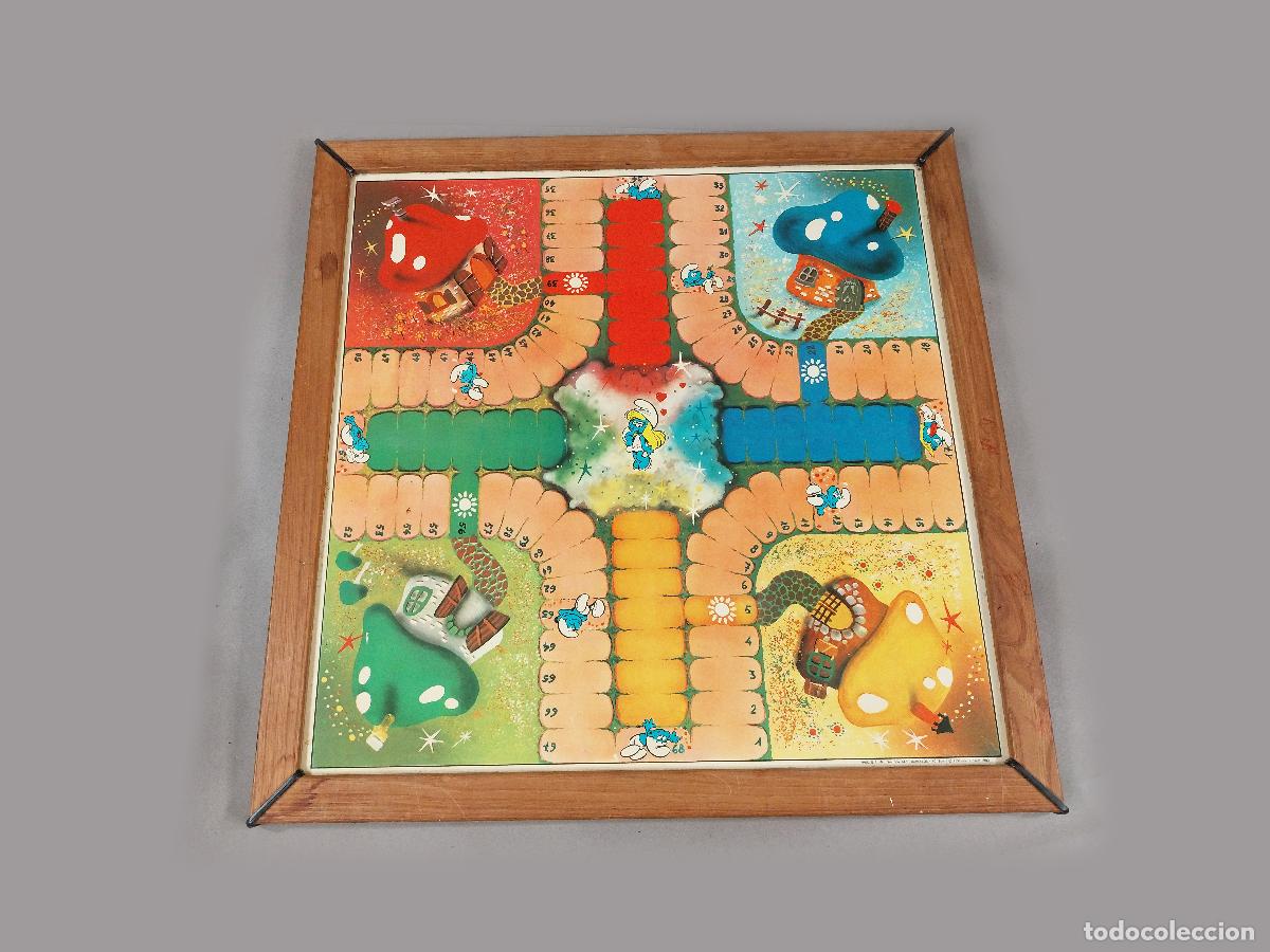 Juegos de mesa: TABLERO DEL PARCH&Iacute;S DE LOS PITUFOS. EPOCH 1983 - Foto 2