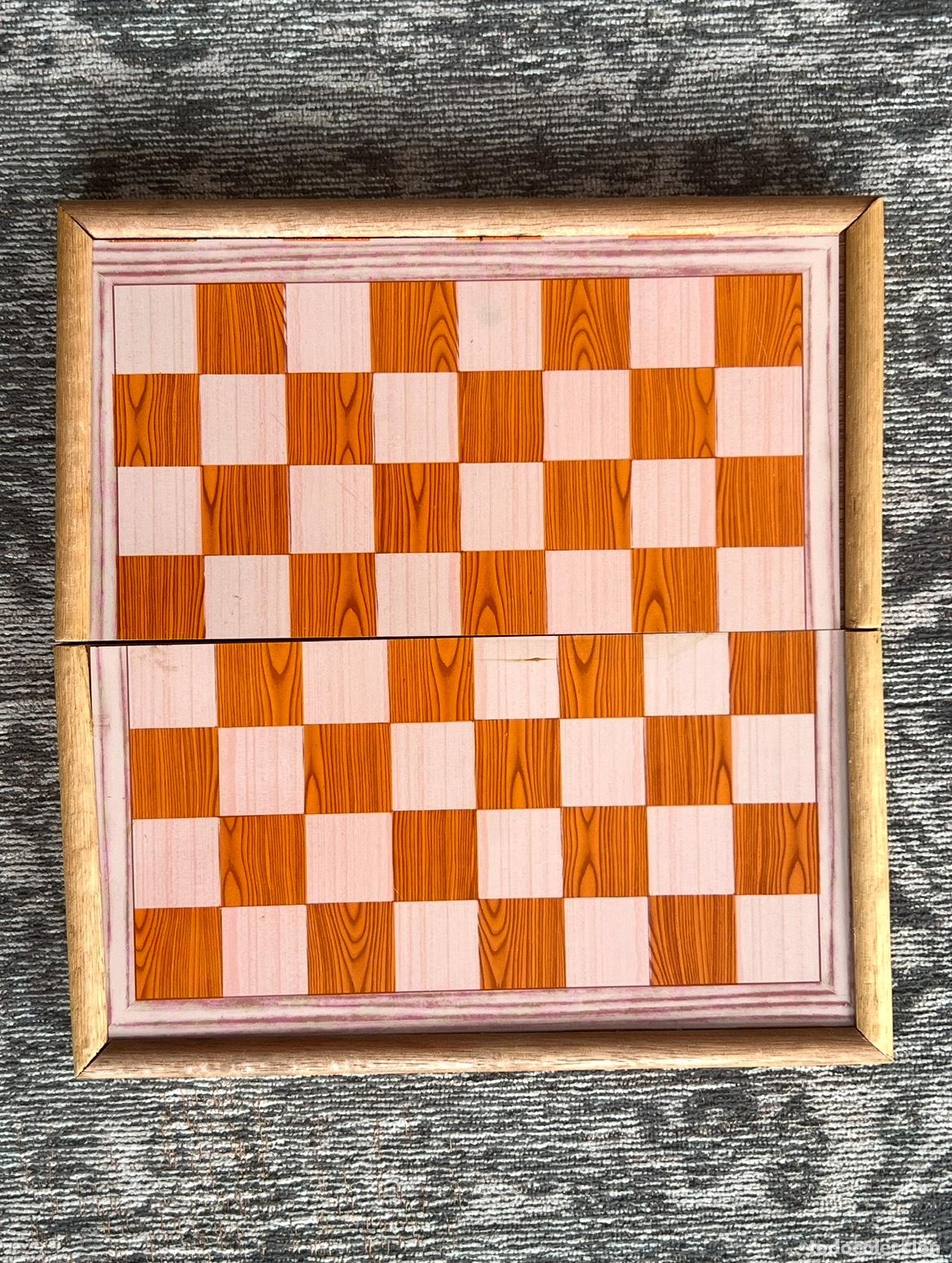 Juegos de mesa: MAGNETIC GAME SET - BACKGAMMON CHESS - CHECKERS - AJEDREZ DAMAS MAGN&Eacute;TICO - Foto 4