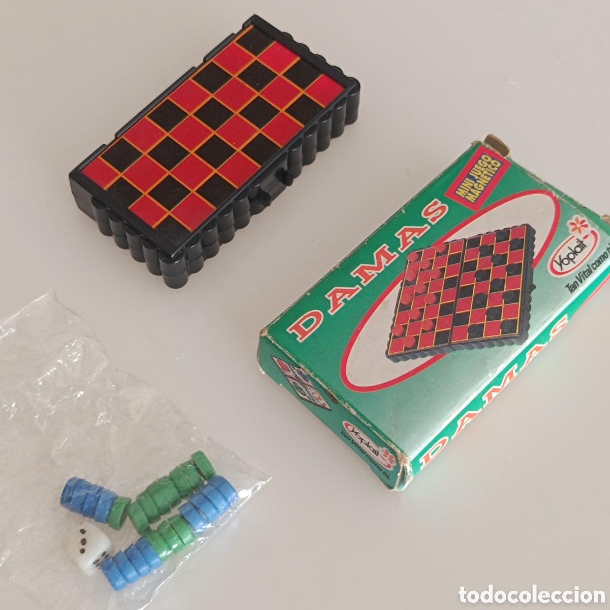 Juegos de mesa: Mini juego magn&eacute;tico damas Yoplait - Foto 1
