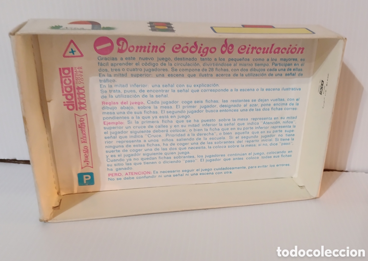 Juegos de mesa: Domino C&oacute;digo de Circulaci&oacute;n (1975) - Foto 6