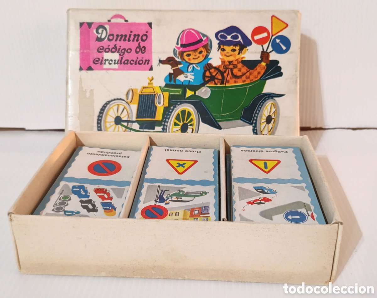 Juegos de mesa: Domino C&oacute;digo de Circulaci&oacute;n (1975) - Foto 1