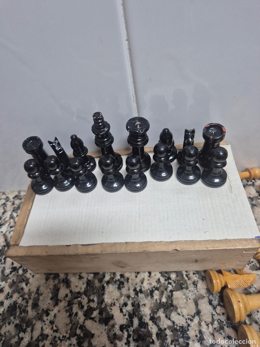 Juegos de mesa: JUEGO PIEZAS DE AJEDREZ INGLES N&ordm; 2 DE MADERA. - Foto 3