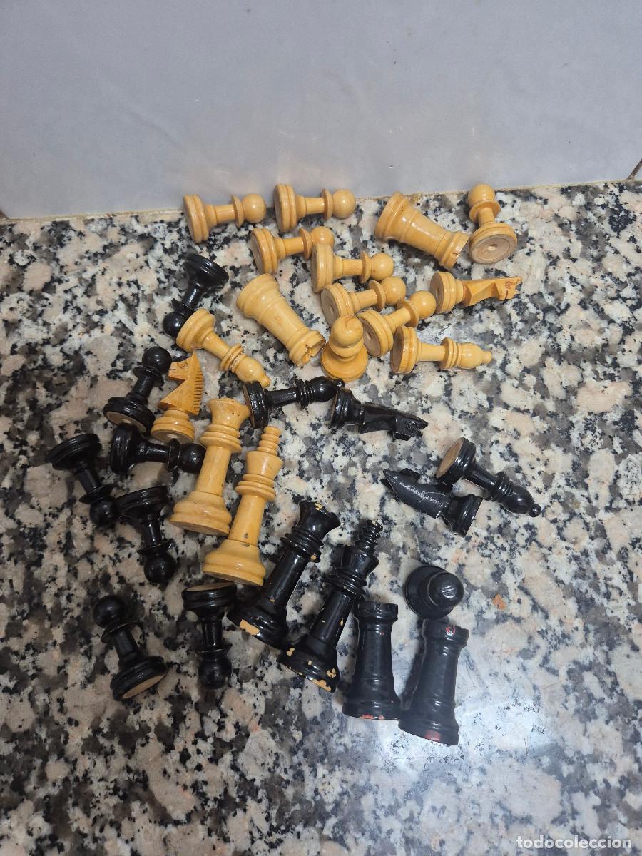 Juegos de mesa: JUEGO PIEZAS DE AJEDREZ INGLES N&ordm; 2 DE MADERA. - Foto 5