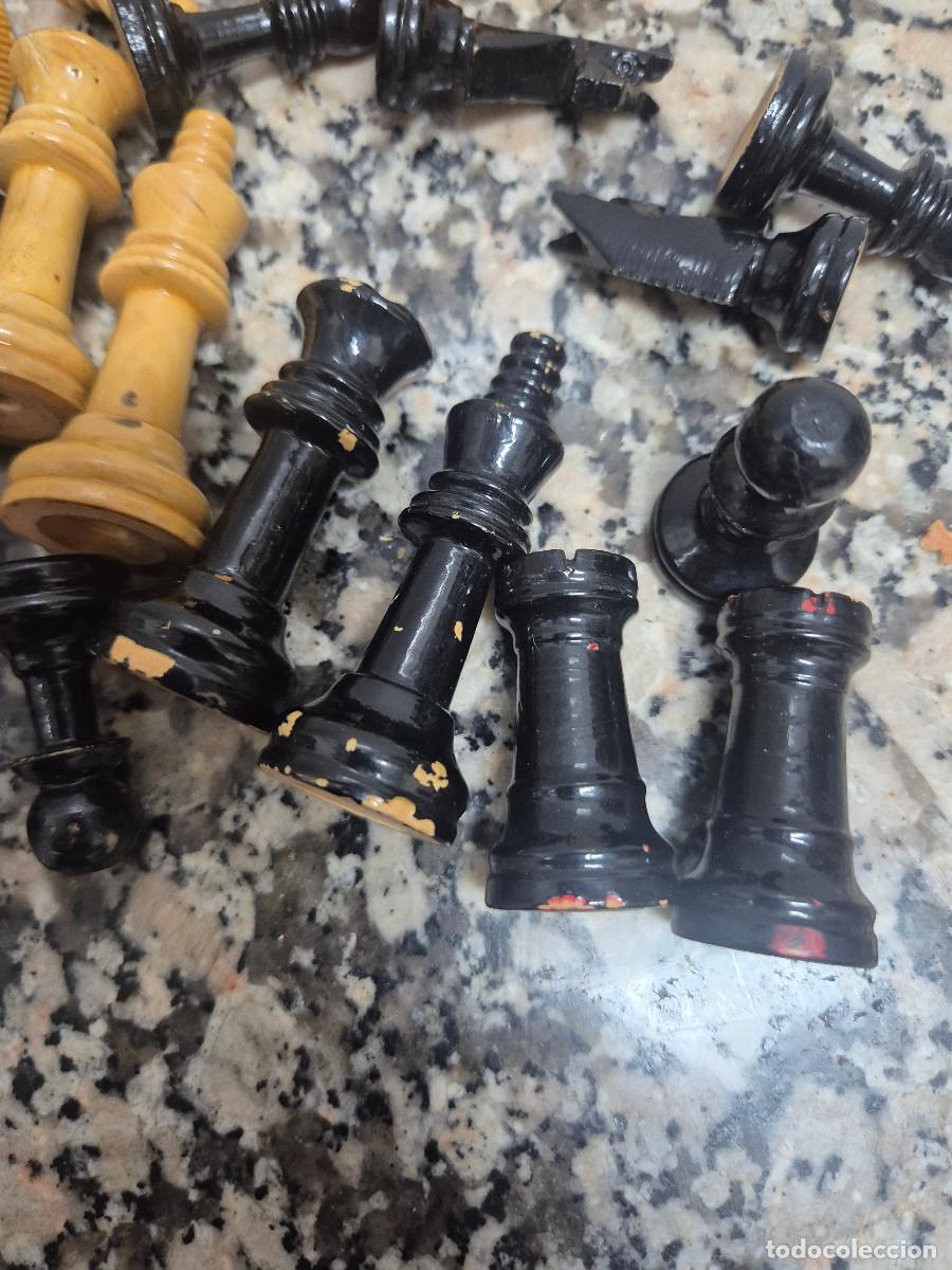 Juegos de mesa: JUEGO PIEZAS DE AJEDREZ INGLES N&ordm; 2 DE MADERA. - Foto 6