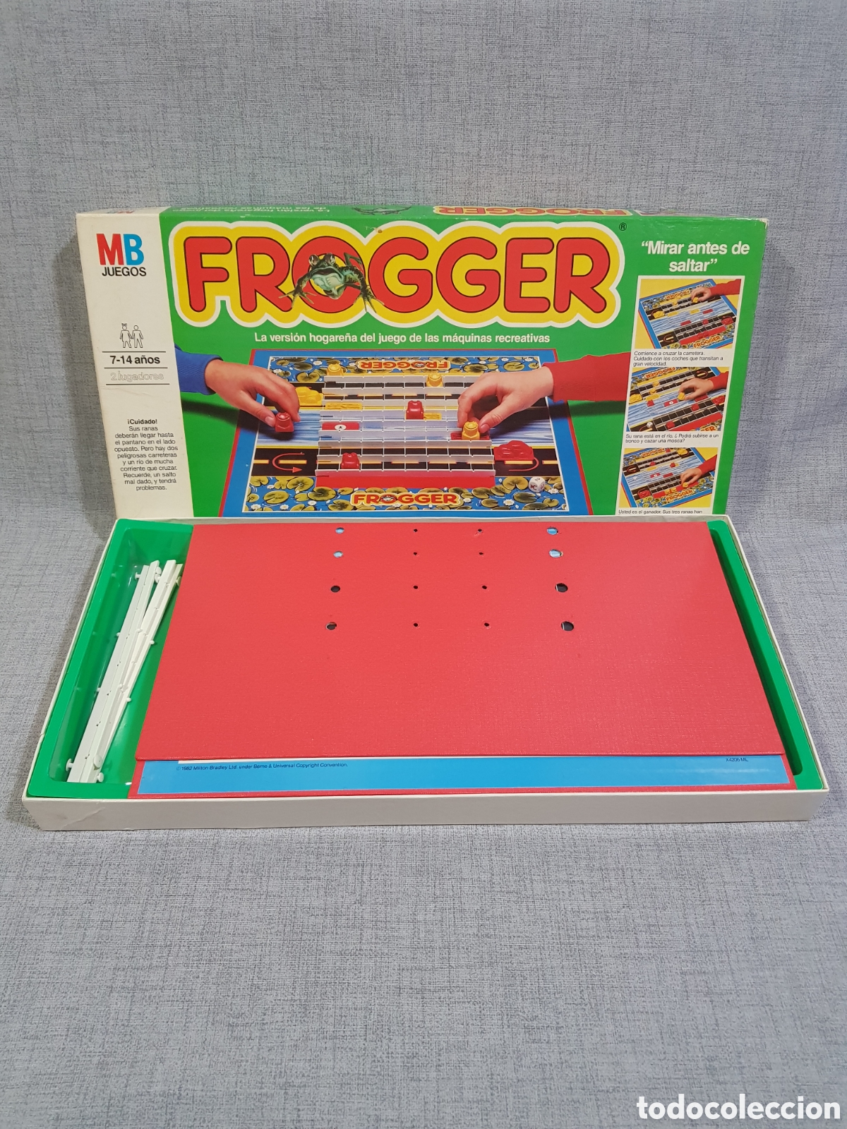 Juegos de mesa: FROGGER, MIRAR ANTES DE SALTAR. MB JUEGOS. - Foto 2