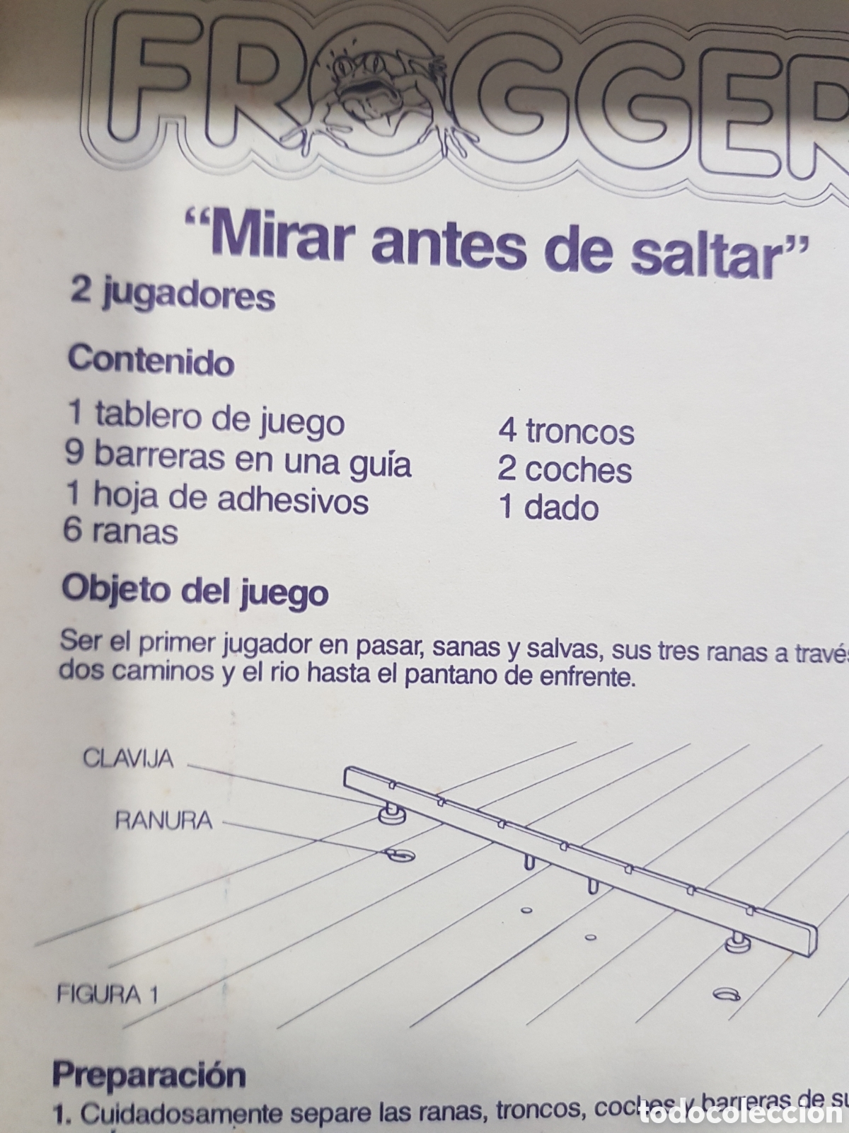 Juegos de mesa: FROGGER, MIRAR ANTES DE SALTAR. MB JUEGOS. - Foto 4