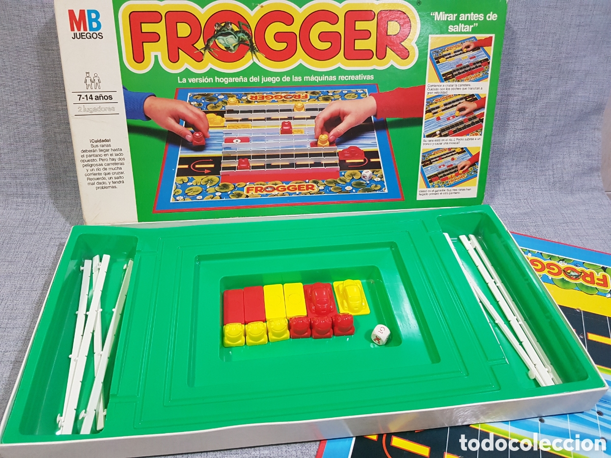 Juegos de mesa: FROGGER, MIRAR ANTES DE SALTAR. MB JUEGOS. - Foto 13