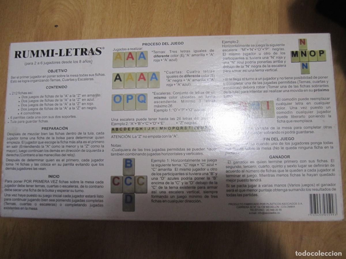 Juegos de mesa: juego rummi-letras no completo - Foto 2