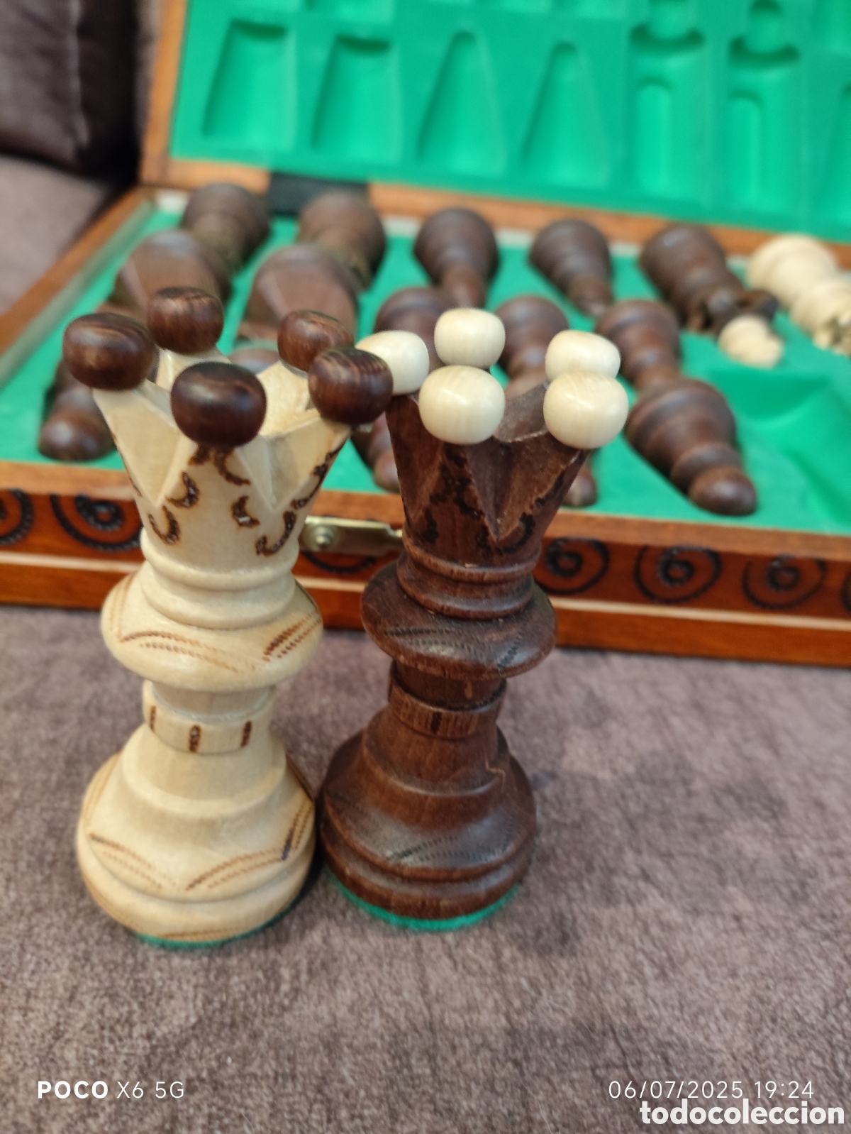 Juegos de mesa: Ajedrez de madera impecable - Foto 4