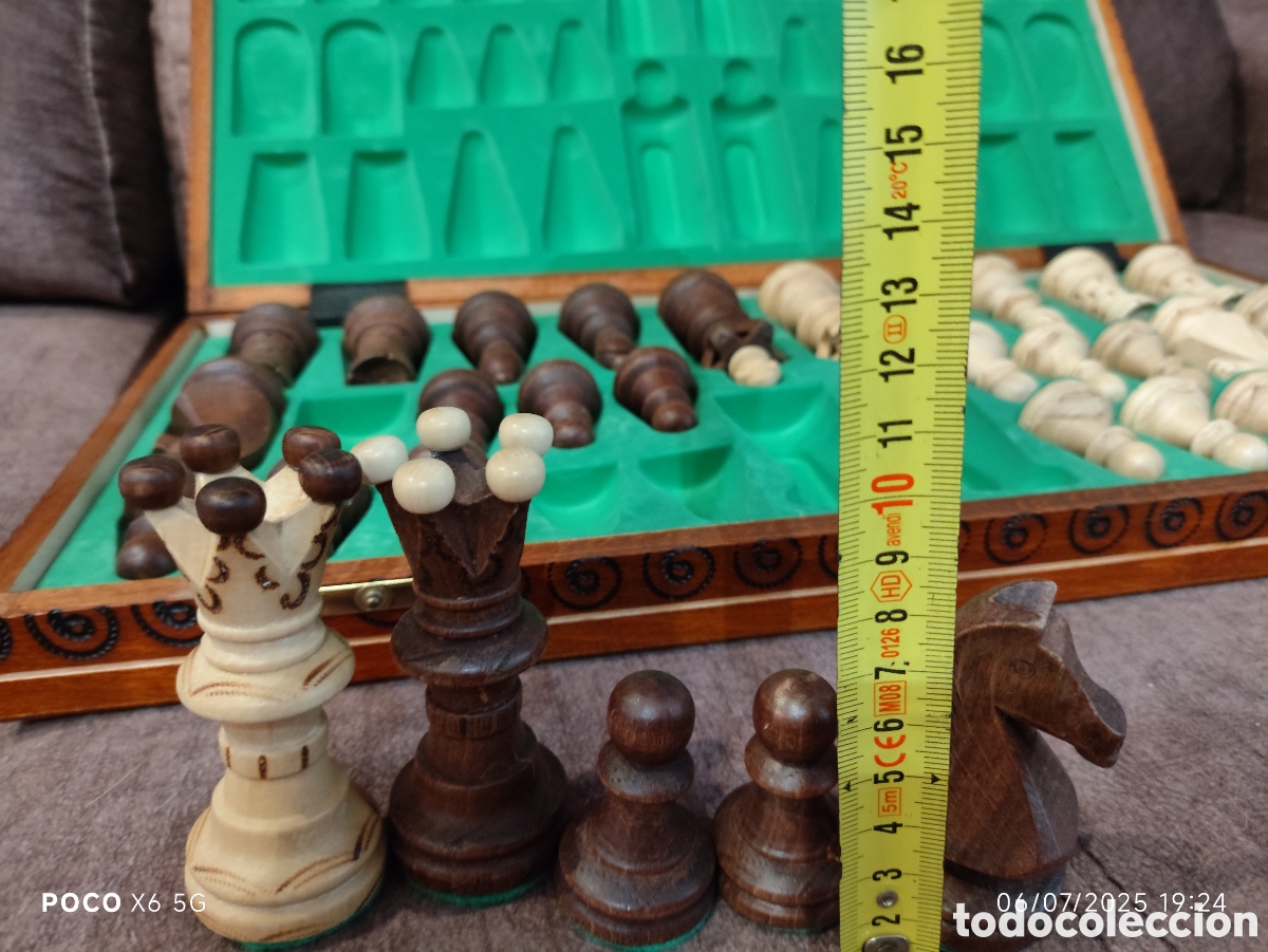 Juegos de mesa: Ajedrez de madera impecable - Foto 6