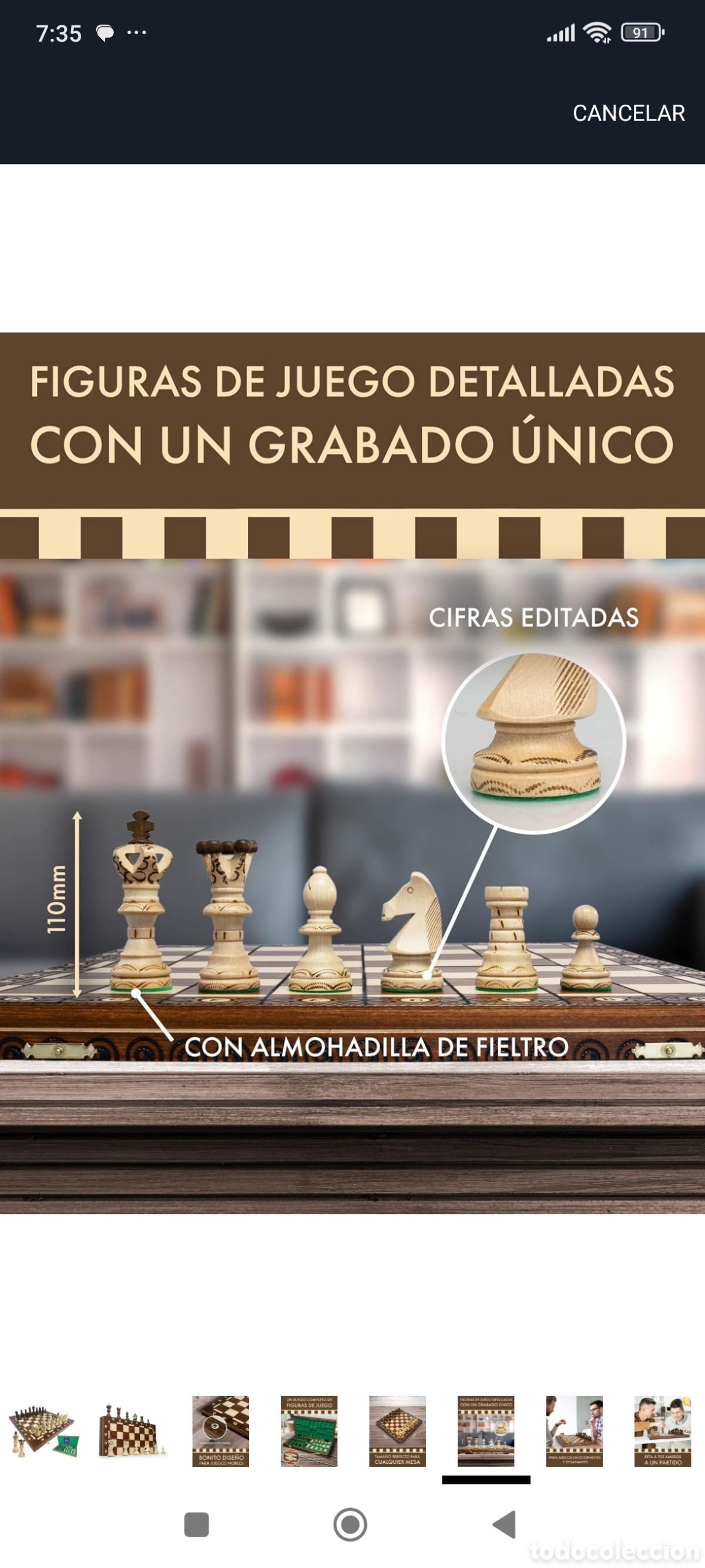 Juegos de mesa: Ajedrez de madera impecable - Foto 12