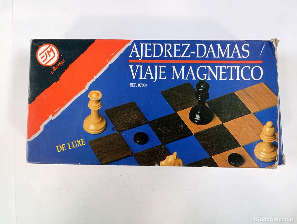 Juegos de mesa: JUEGO DE AJEDREZ Y DAMAS MAGN&Eacute;TICO. PN08 - Foto 4