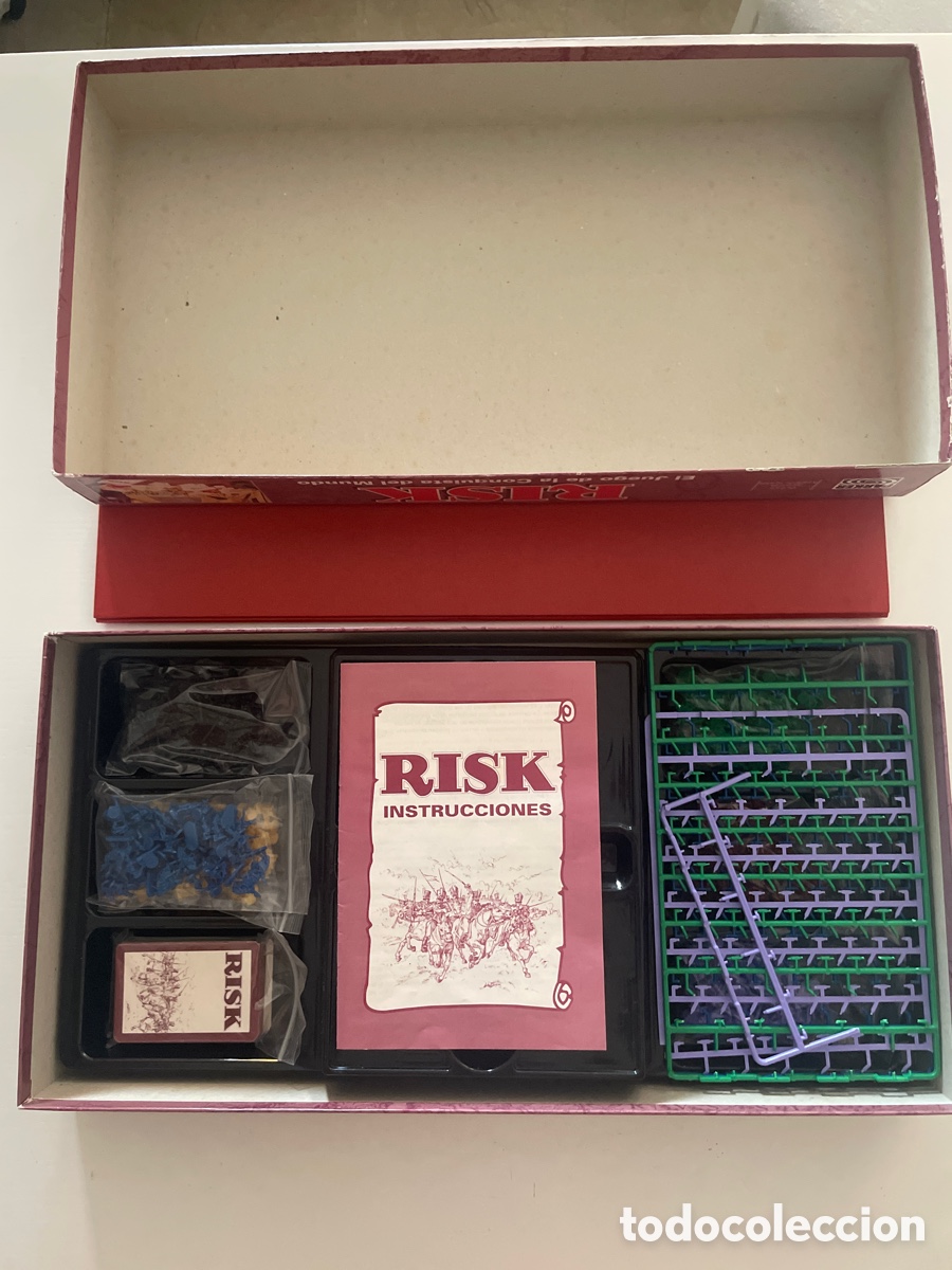 Juegos de mesa: Juego de Mesa RISK A&Ntilde;O 1992 PARKER COMPLETO - Foto 4