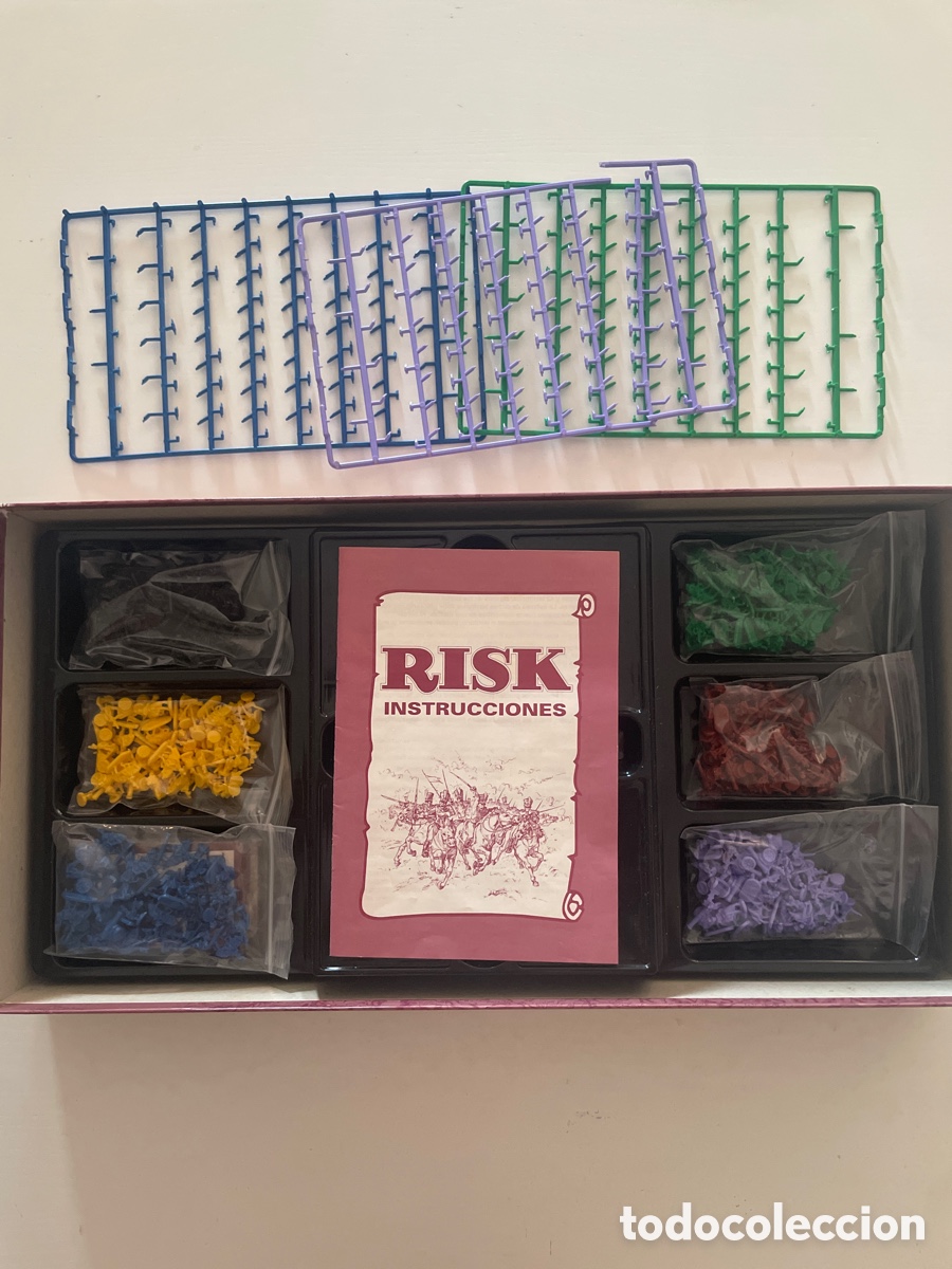 Juegos de mesa: Juego de Mesa RISK A&Ntilde;O 1992 PARKER COMPLETO - Foto 5