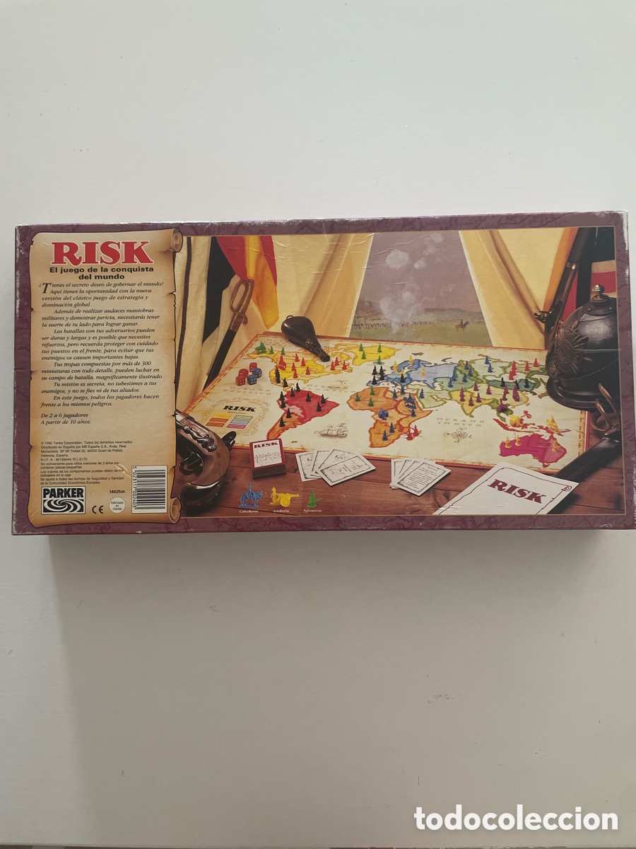 Juegos de mesa: Juego de Mesa RISK A&Ntilde;O 1992 PARKER COMPLETO - Foto 11
