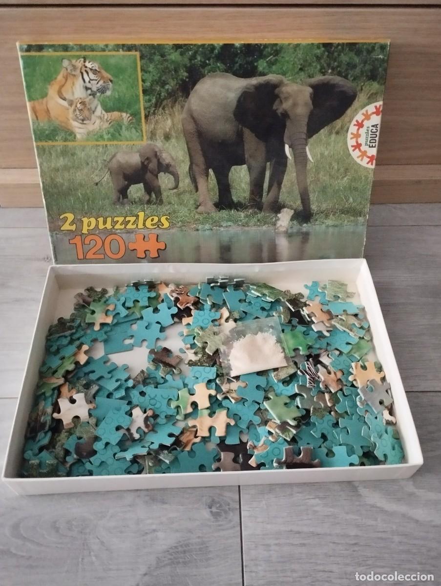 Juegos de mesa: Puzzles a&ntilde;os 60 educa completo - Foto 1
