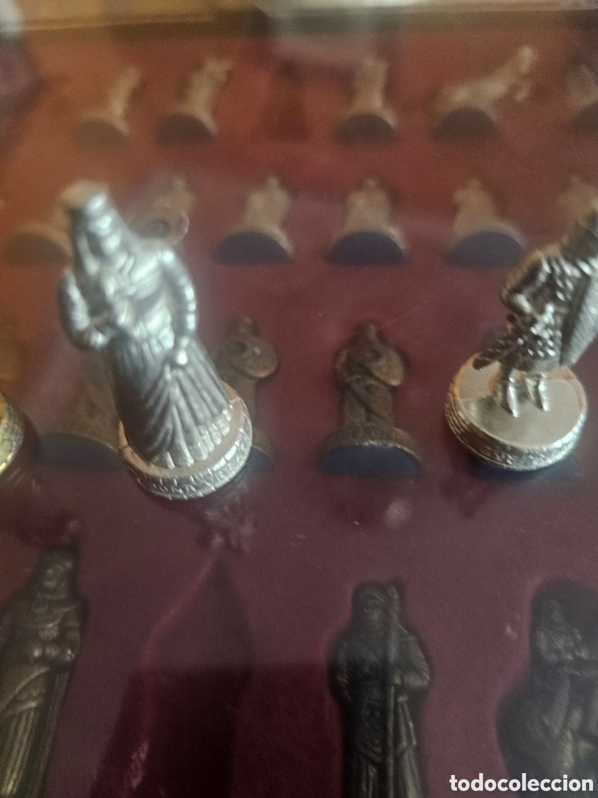Juegos de mesa: Ajedrez de metal la Nueva Espa&ntilde;a - Foto 3