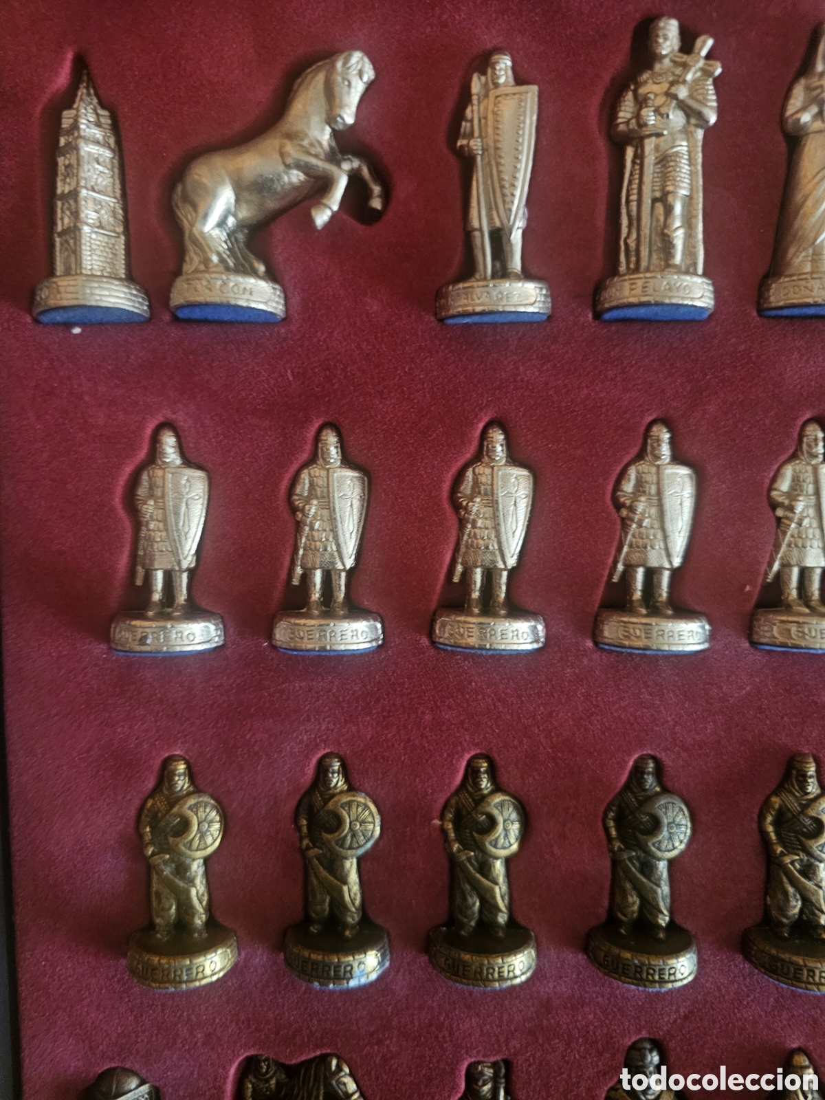 Juegos de mesa: Ajedrez de metal la Nueva Espa&ntilde;a - Foto 7