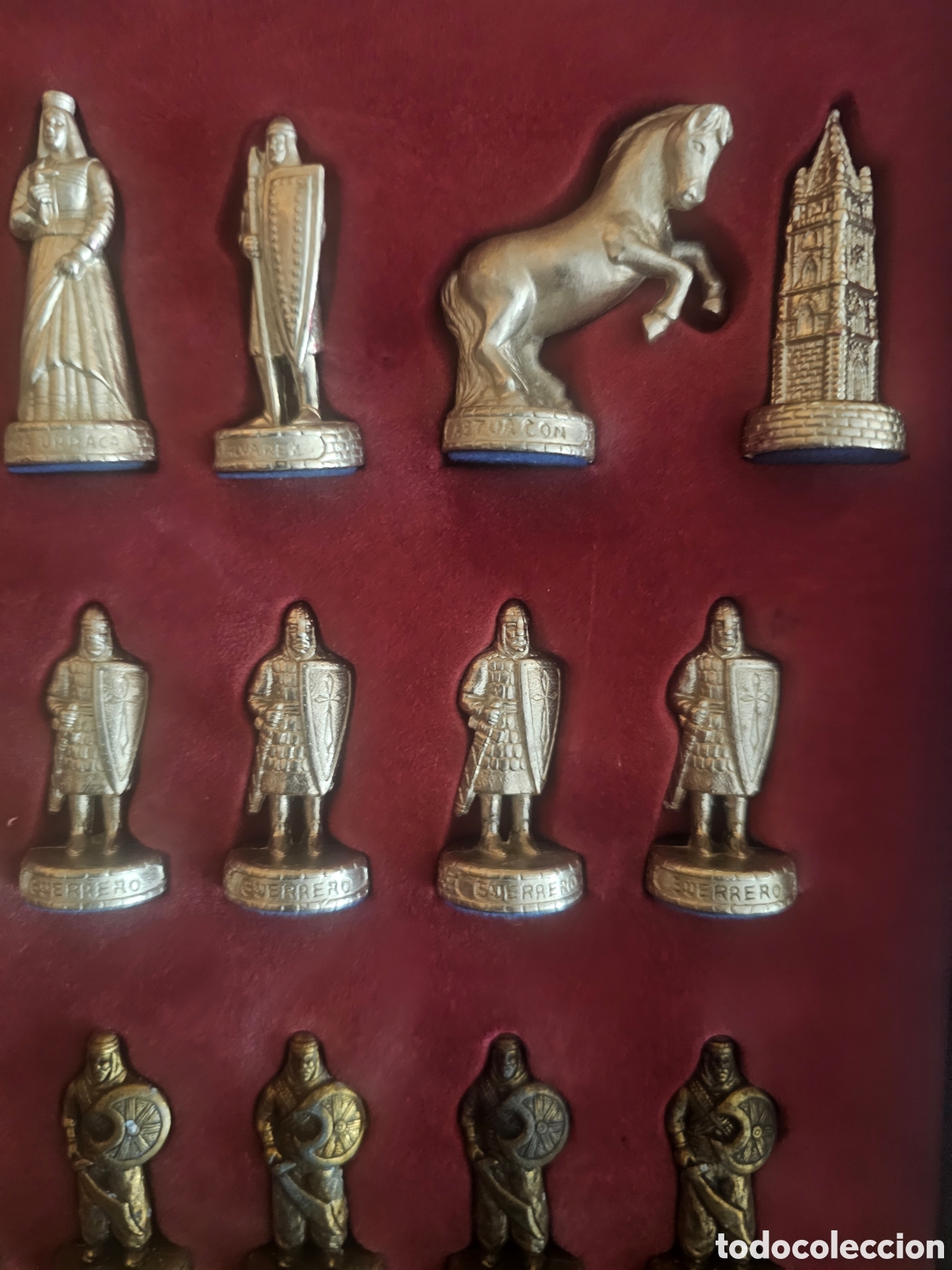 Juegos de mesa: Ajedrez de metal la Nueva Espa&ntilde;a - Foto 8