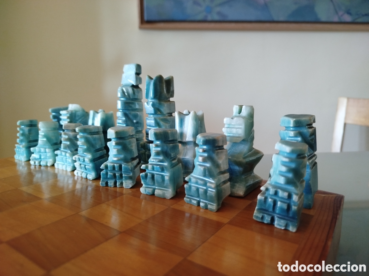 Juegos de mesa: Ajedrez de Alabastro y tablero de Madera - Foto 3