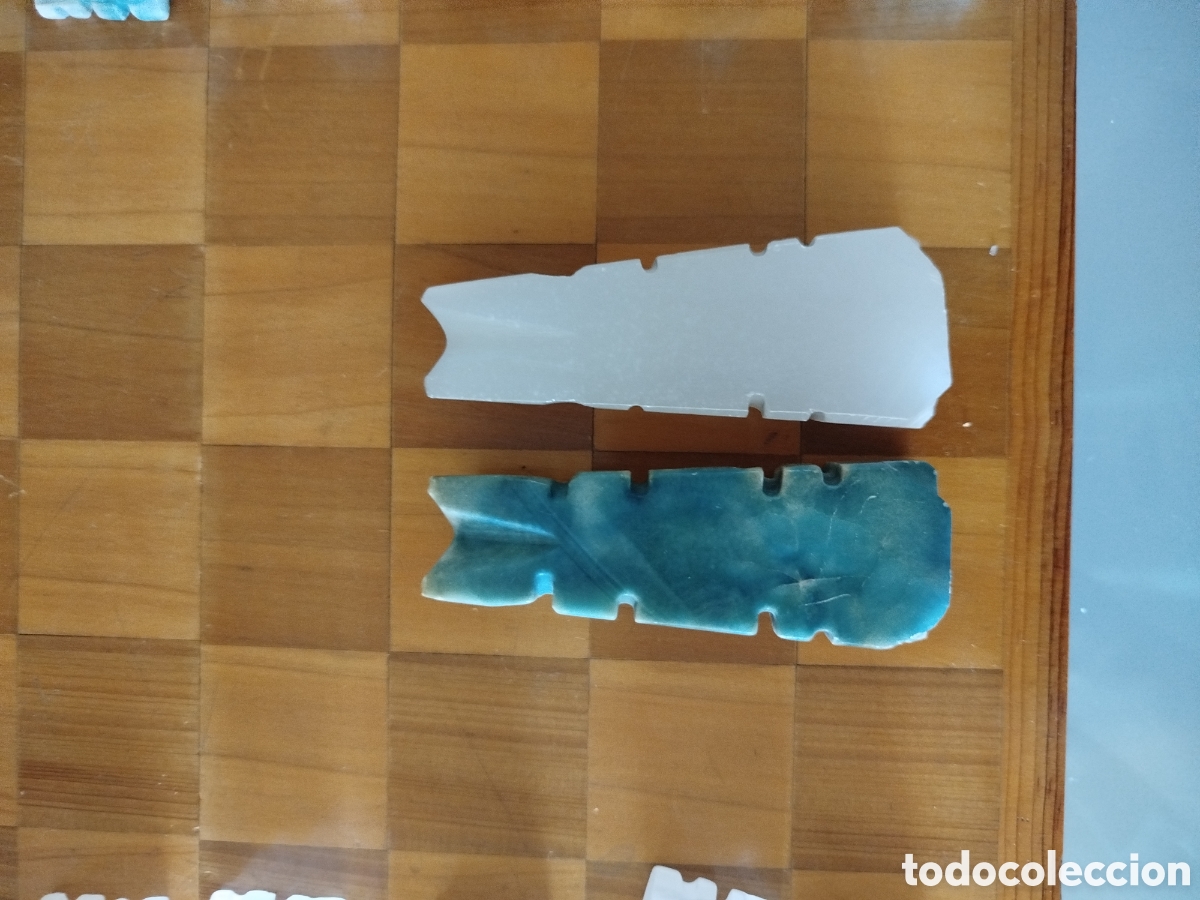Juegos de mesa: Ajedrez de Alabastro y tablero de Madera - Foto 13
