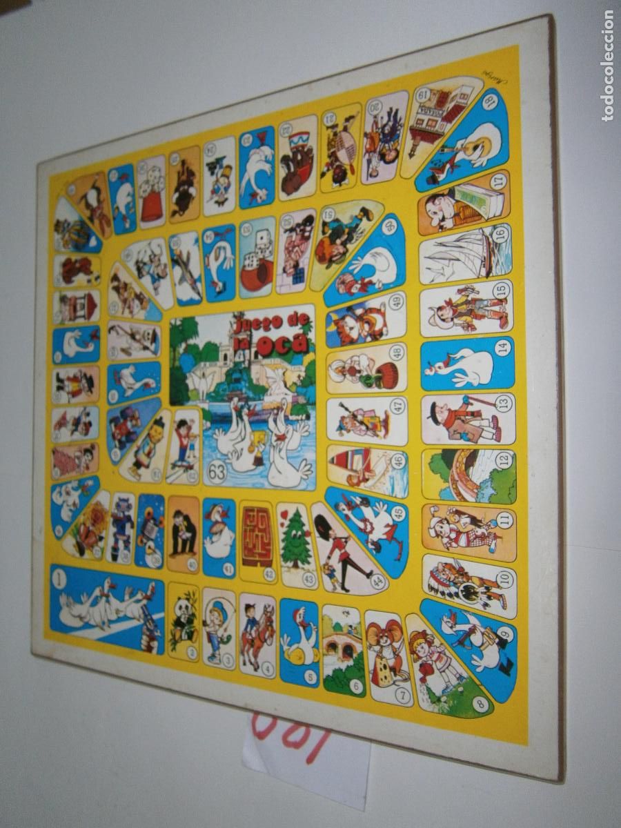 Juegos de mesa: ANTIGUO TABLERO JUEGO DE LA OCA Y PARCHIS - Foto 1
