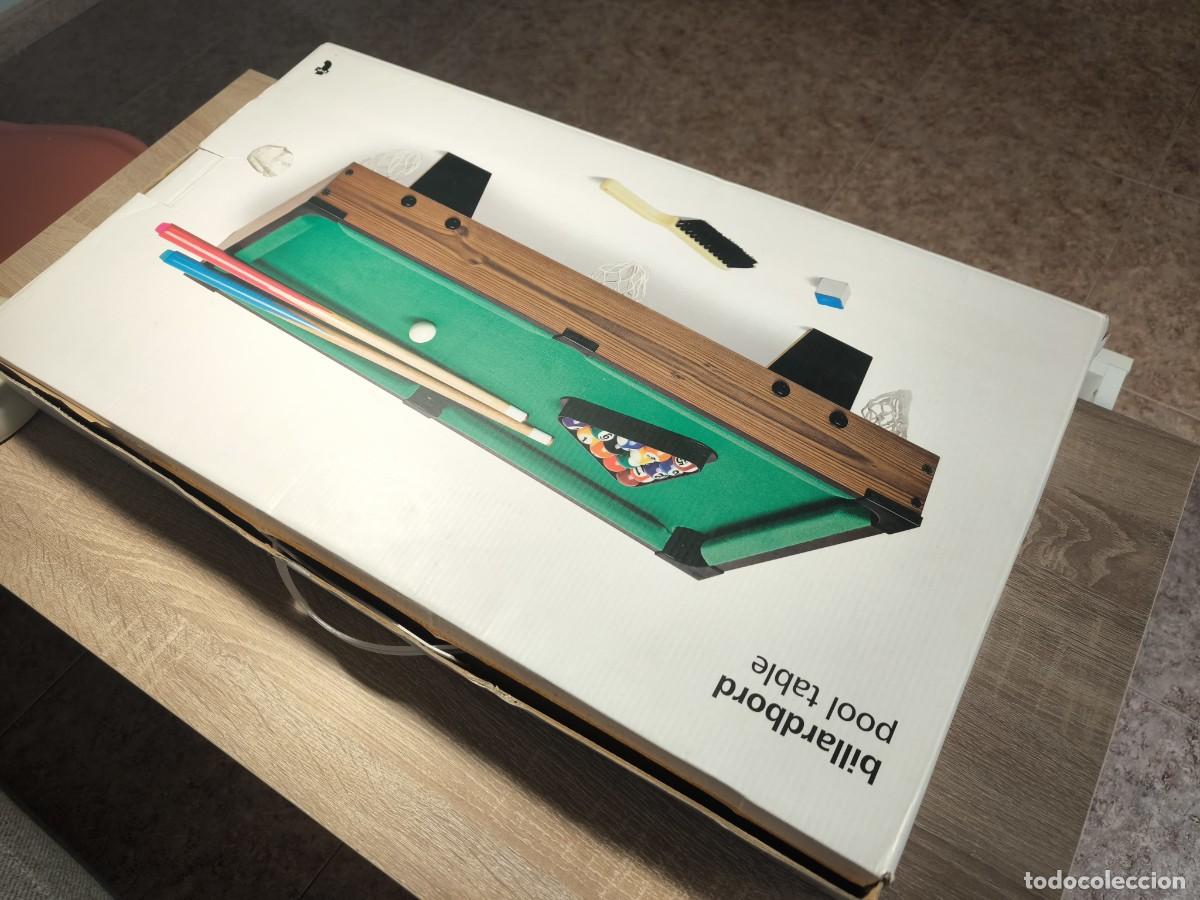 Juegos de mesa: MINI MESA DE BILLAR DE MADERA - Foto 1
