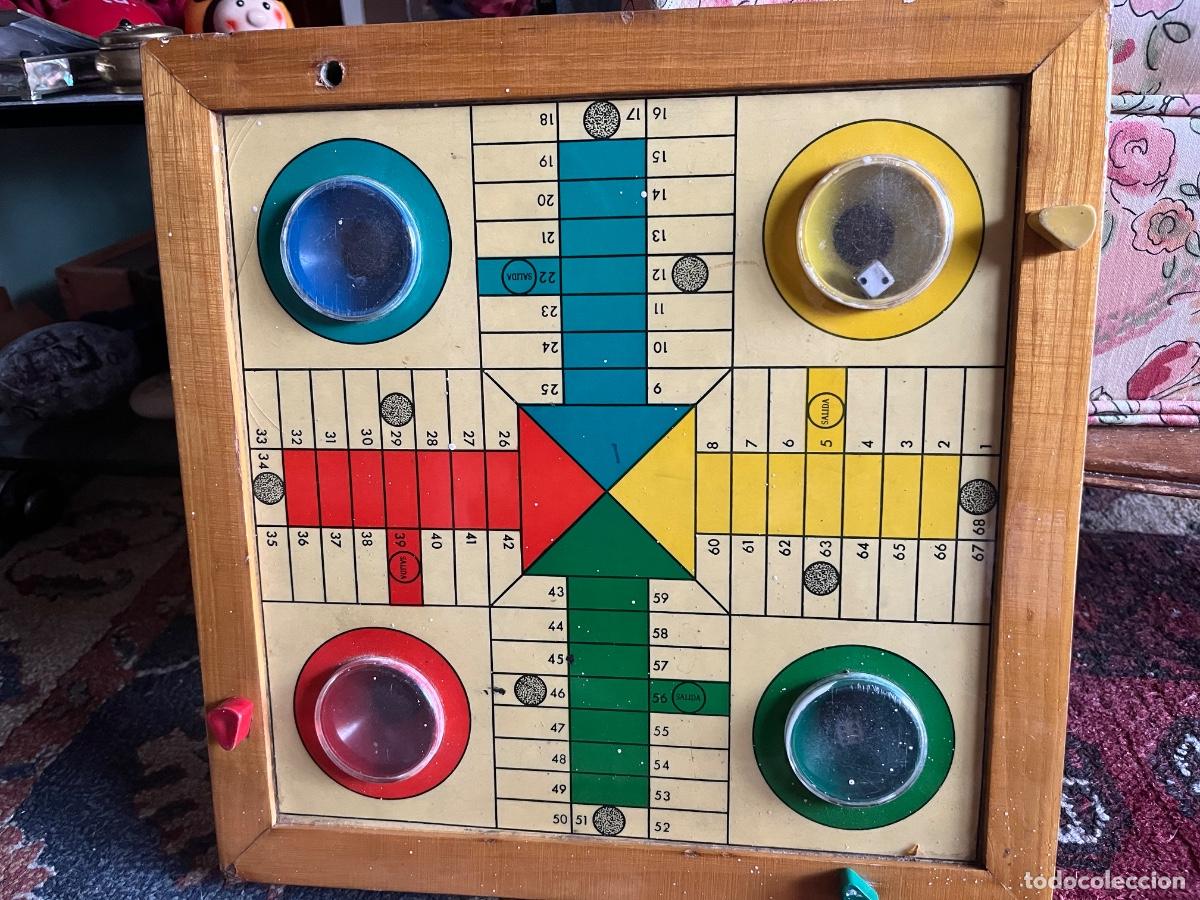 Juegos de mesa: Caja de parch&iacute;s antiguo - Foto 1