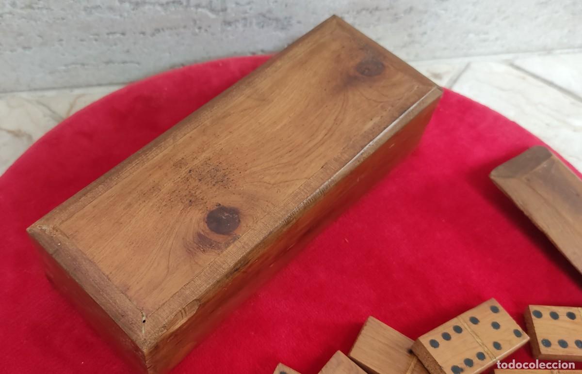 Juegos de mesa: DOMIN&Oacute; ANTIGUO DE MADERA - Foto 4