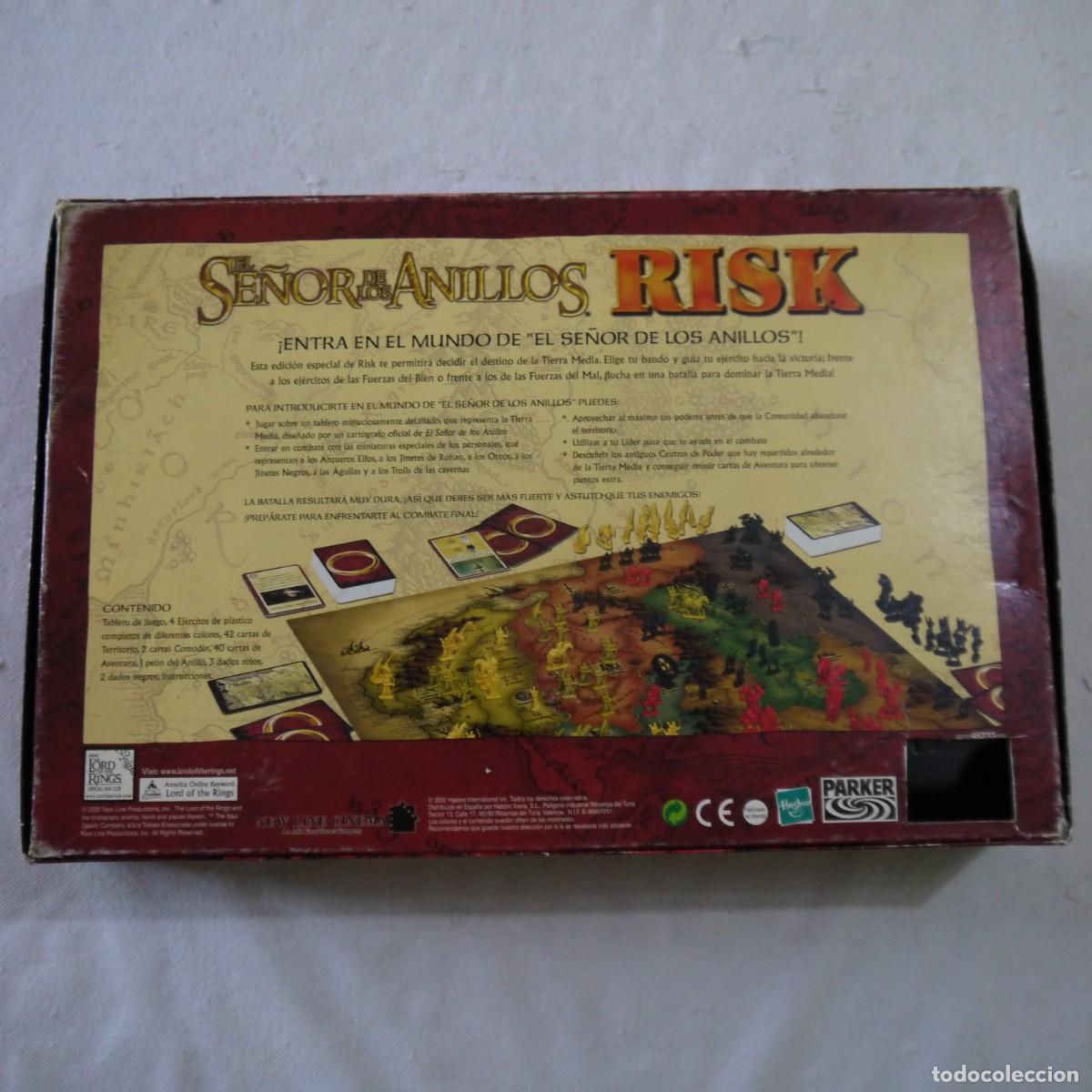 Juegos de mesa: RISK EL SE&Ntilde;OR DE LOS ANILLOS - PARKER - 2002 - Foto 6