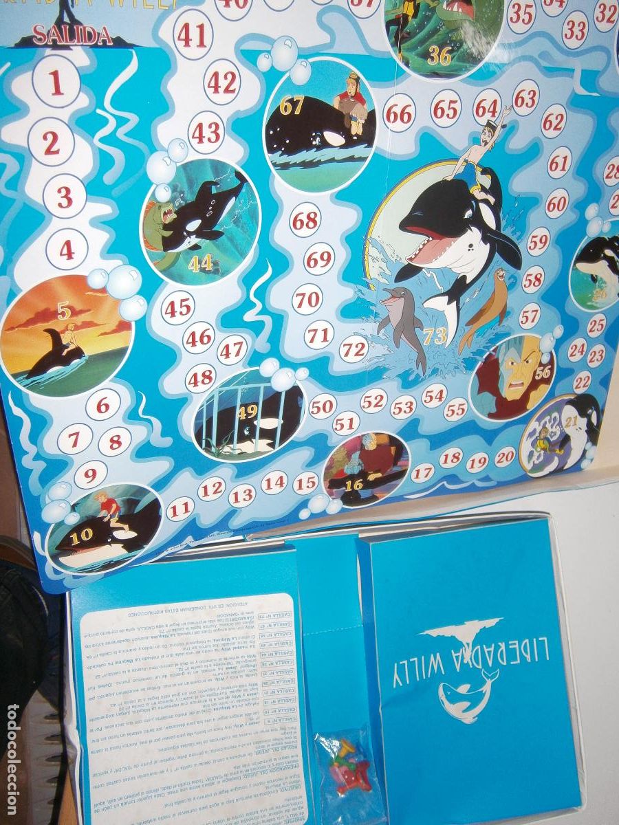 Juegos de mesa: ANTIGUO JUEGO DE MESA - LIBERAD A WILLY - Foto 2