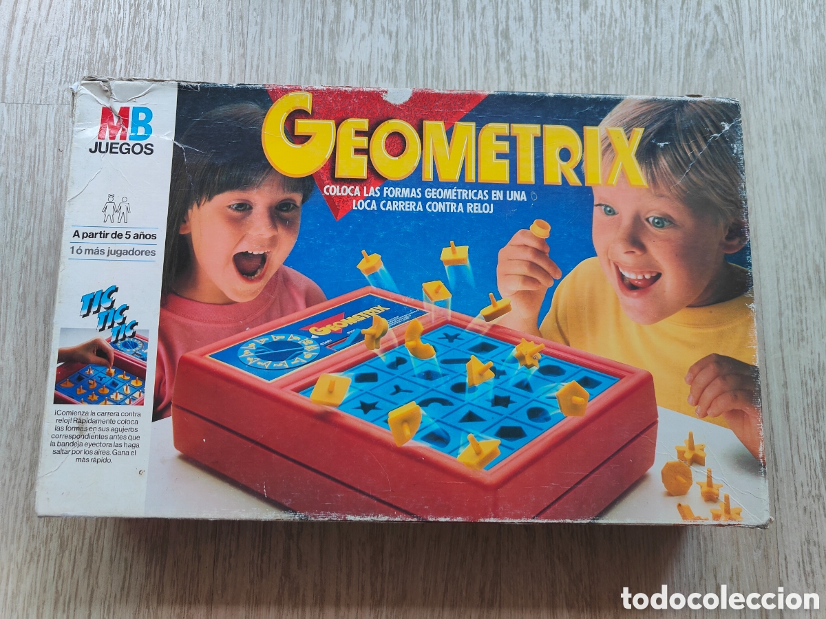 Juegos de mesa: Geometrix. Juego de mesa MB. Completo. Formas geometricas - Foto 1