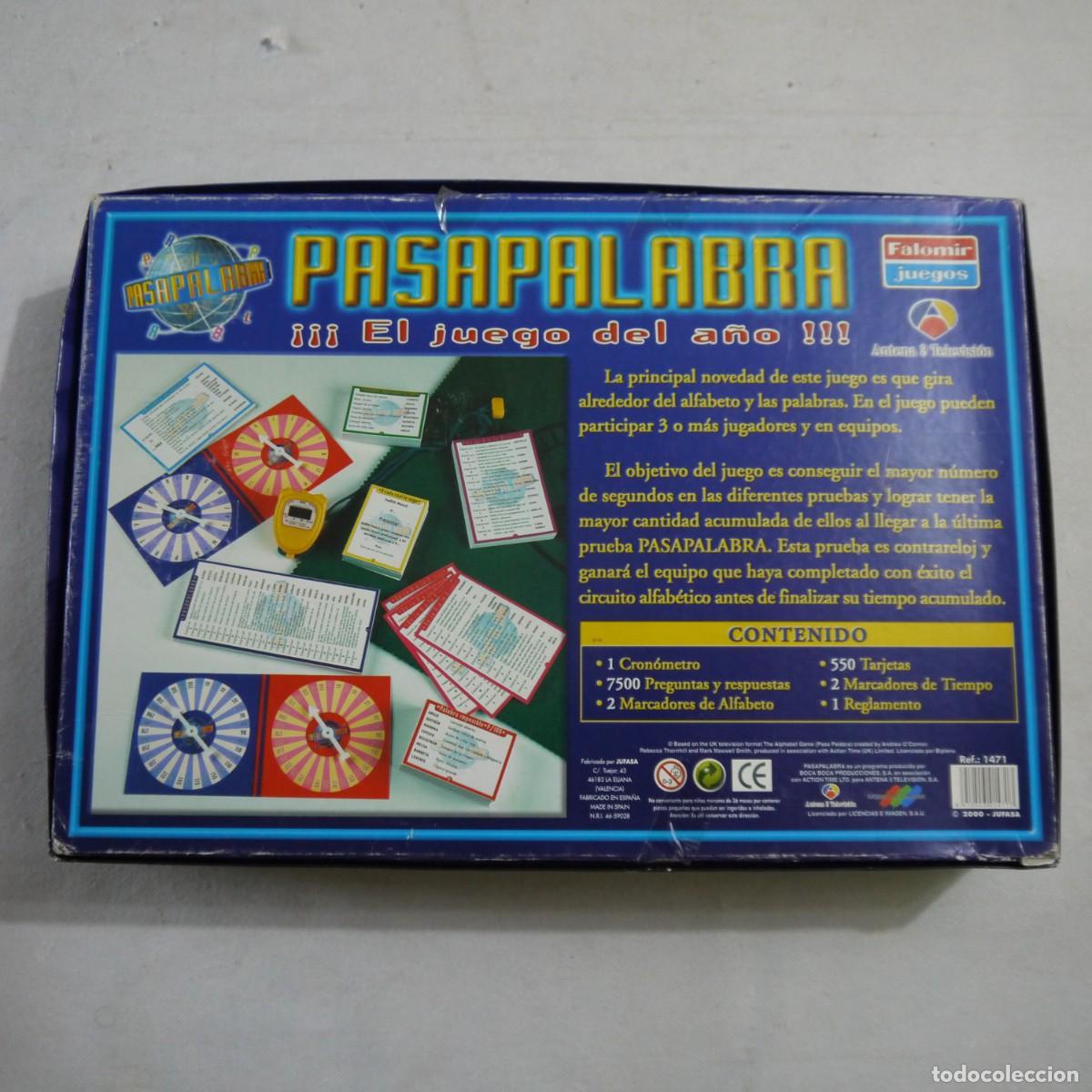 Juegos de mesa: PASAPALABRA. EL JUEGO DEL A&Ntilde;O - FALOMIR - 2000 - Foto 7