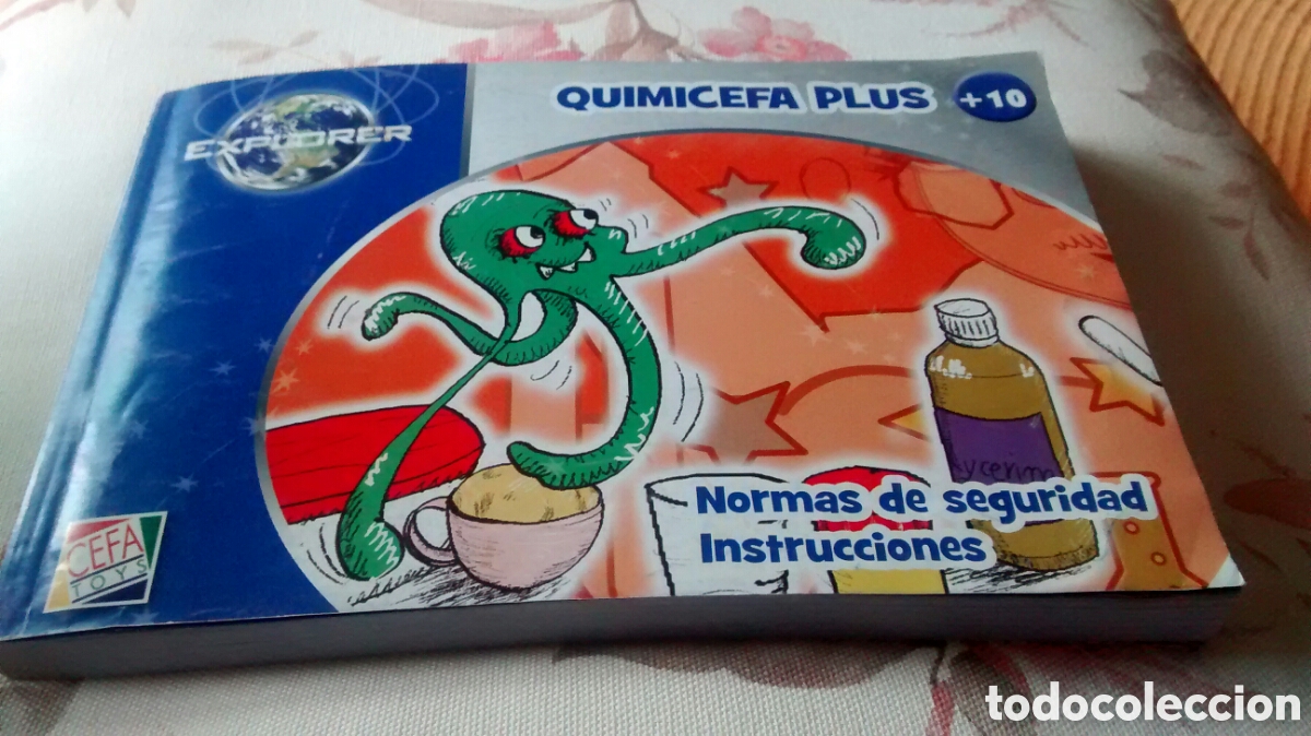 Juegos de mesa: MANUAL INSTRUCCIONES EN ESPA&Ntilde;OL E INGLES DEL JUEGO QUIMICEFA PLUS - Foto 1