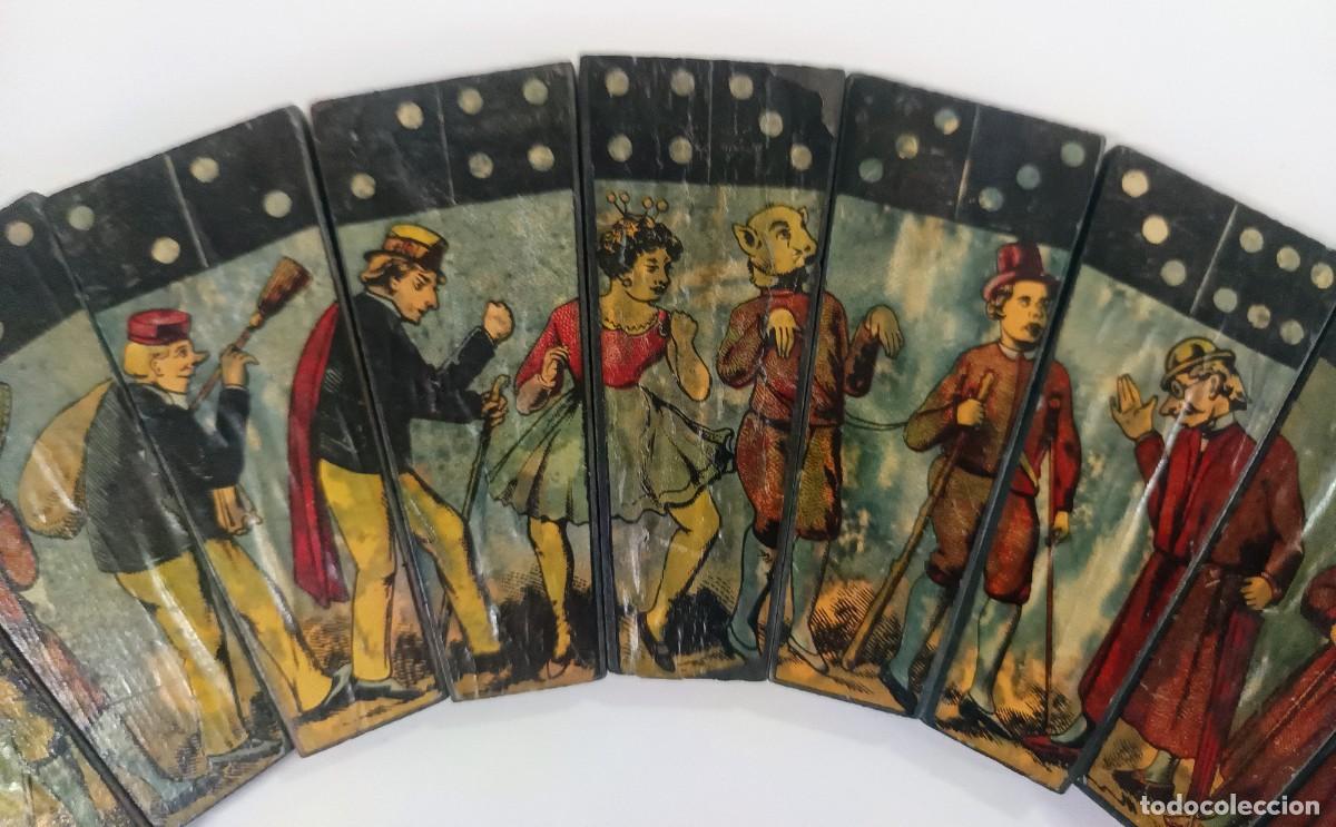 Juegos de mesa: Domin&oacute; C&oacute;mico Antiguo - Joya Ilustrada en madera - Foto 2