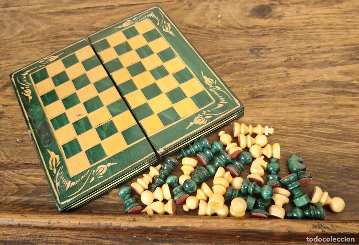 Juegos de mesa: Juego de Ajedrez de Madera Plegable - Foto 1