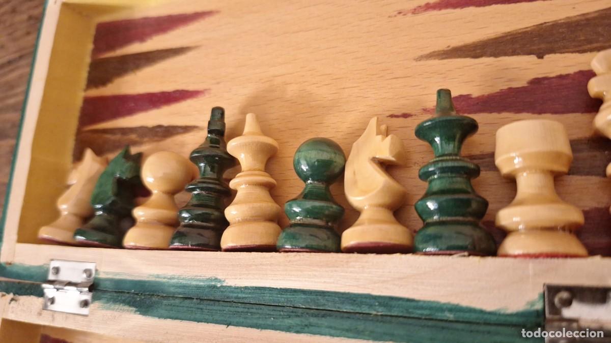 Juegos de mesa: Juego de Ajedrez de Madera Plegable - Foto 6