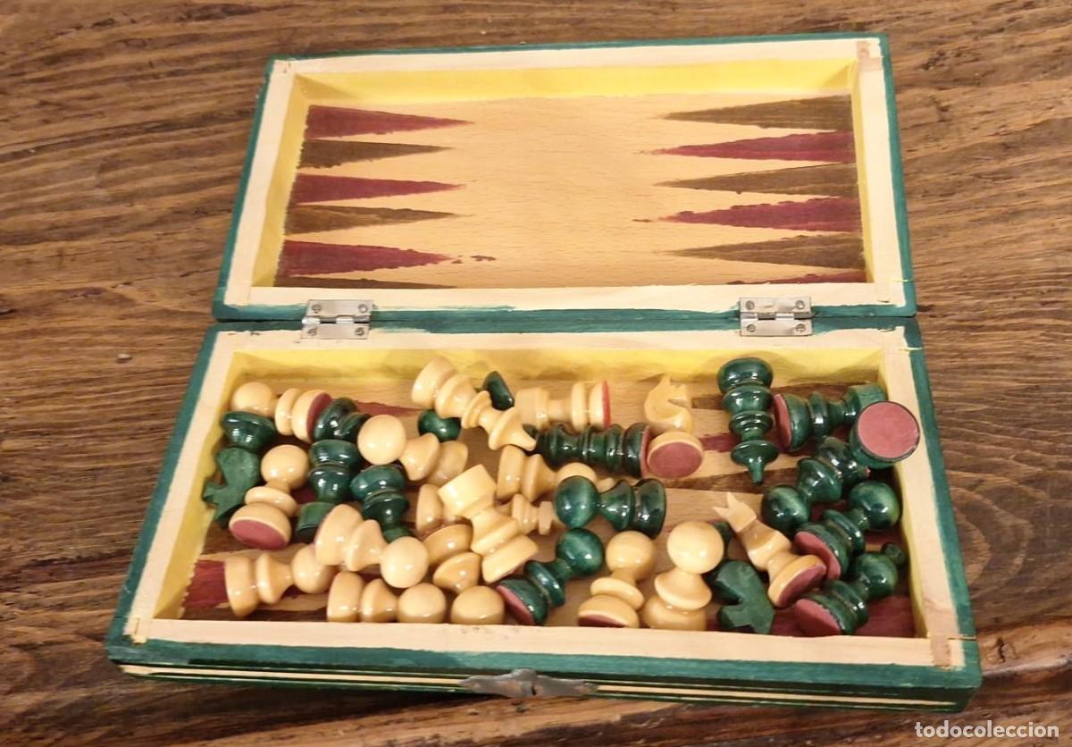 Juegos de mesa: Juego de Ajedrez de Madera Plegable - Foto 7
