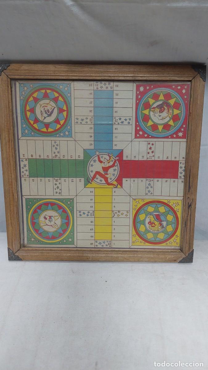 Juegos de mesa: Antiguo parchis y oca enmarcado - Foto 1