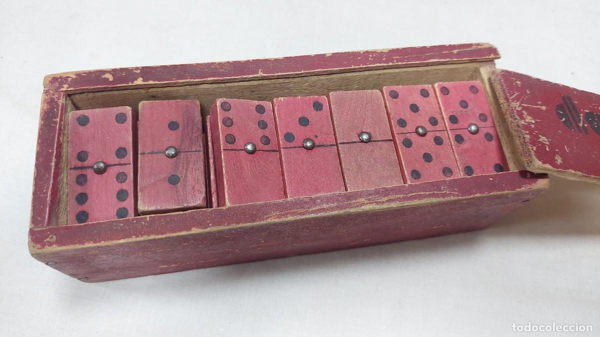 Juegos de mesa: Antiguo domin&oacute; de madera - Foto 2