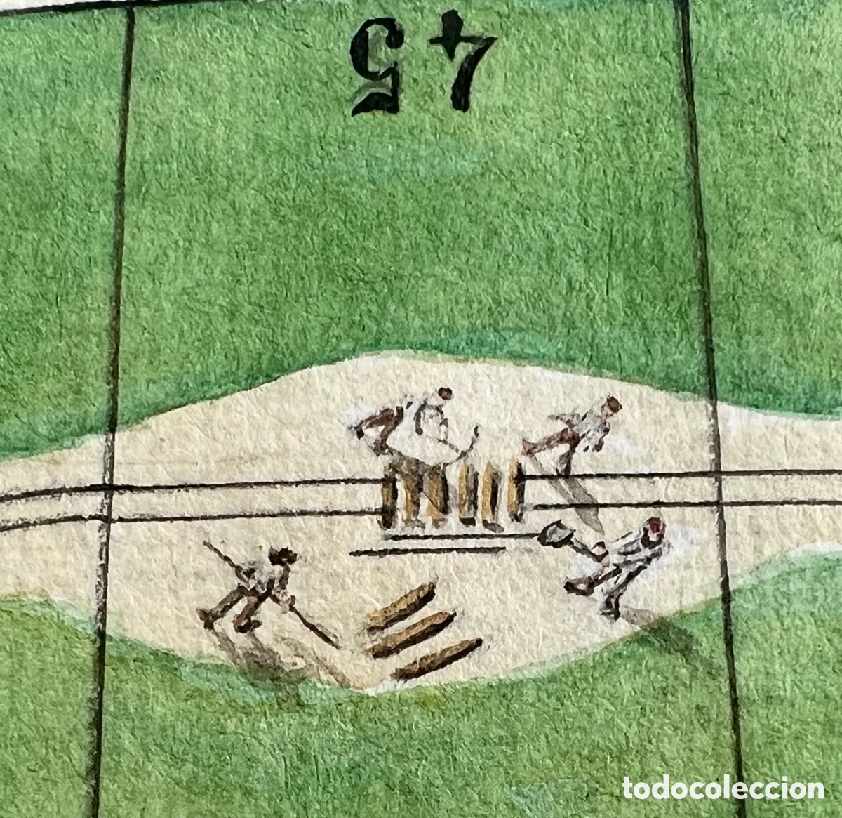 Juegos de mesa: Juego de mesa pintado, in&eacute;dito, c. 1800 - Foto 4