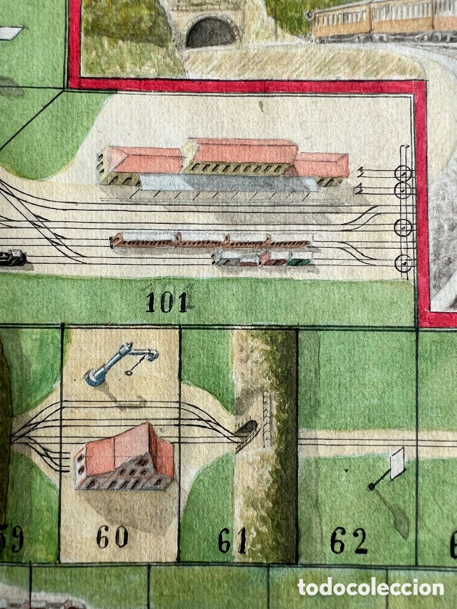 Juegos de mesa: Juego de mesa pintado, in&eacute;dito, c. 1800 - Foto 7