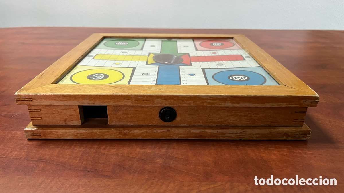 Juegos de mesa: ANTIGUO PARCHIS DE MADERA DE INFANSOL - Foto 4