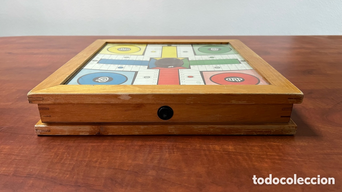 Juegos de mesa: ANTIGUO PARCHIS DE MADERA DE INFANSOL - Foto 5