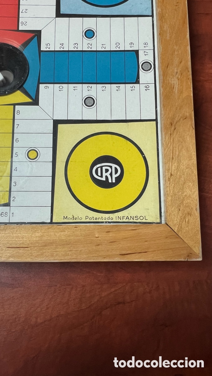 Juegos de mesa: ANTIGUO PARCHIS DE MADERA DE INFANSOL - Foto 7